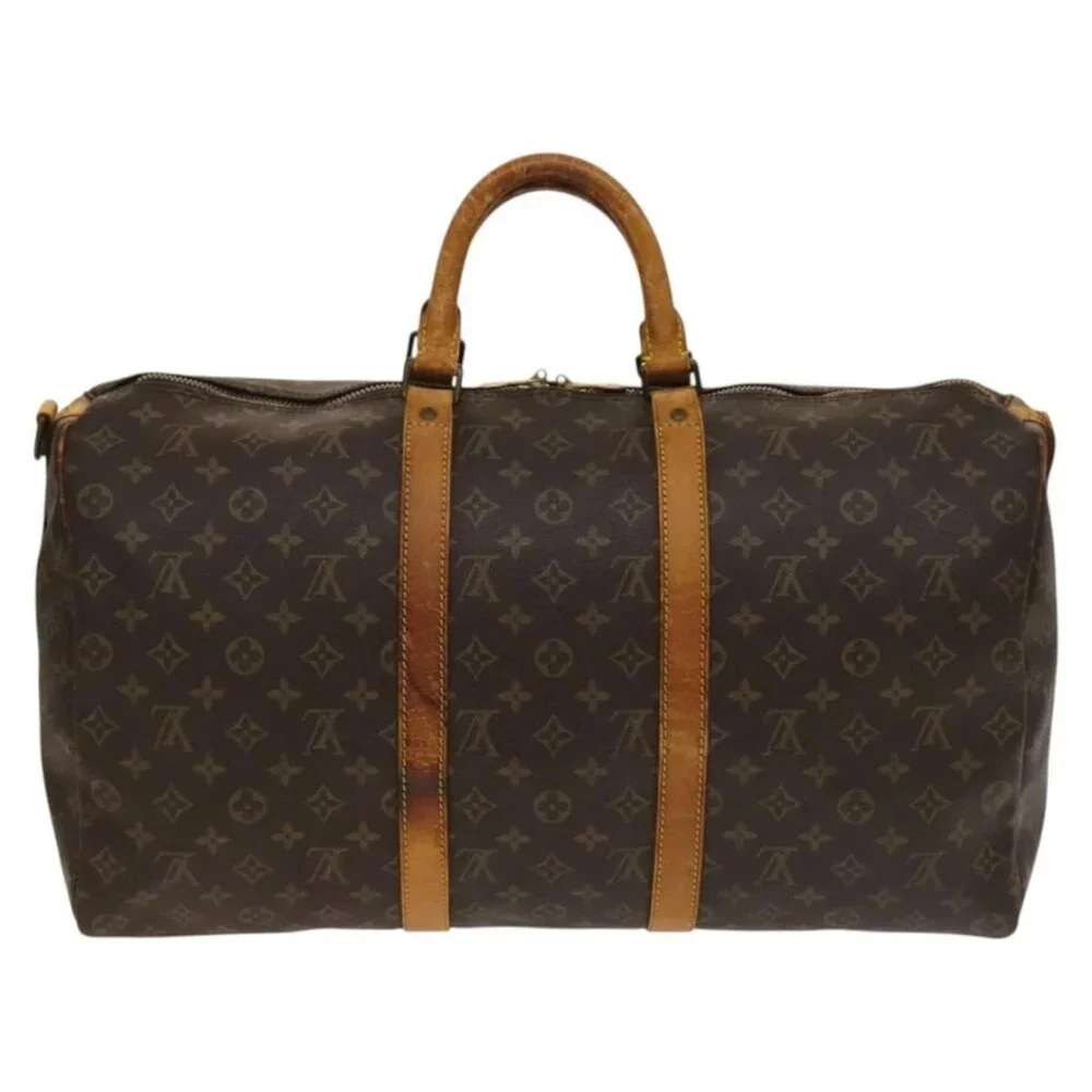LOUIS VUITTON Monogram Keepall Bandouliere 50 Boston Bag M41416 LV Auth 136941 - Picture 2 of 16